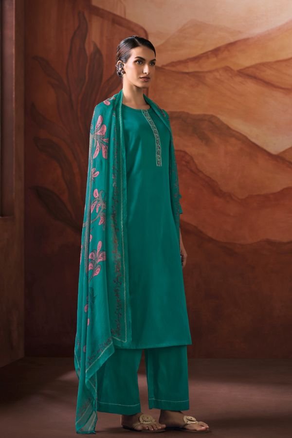 Ganga Fashion Lvissa S4885 Premium Cotton Satin Suit S4885-D