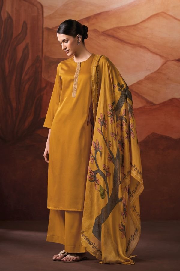 Ganga Fashion Lvissa S4885 Premium Cotton Satin Suit S4885-B