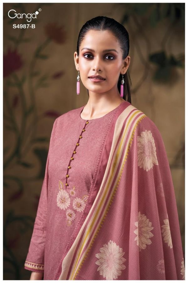 Ganga Fashion Meliora S4987 Premium Cotton Suit S4987-B