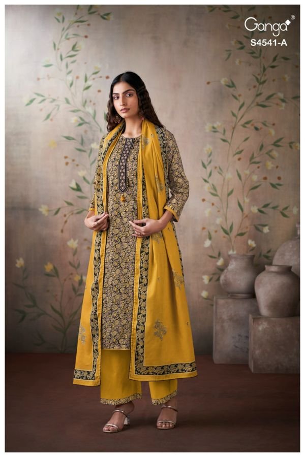Ganga Fashion Neshira S4541 Premium Cotton Suit S4541-A