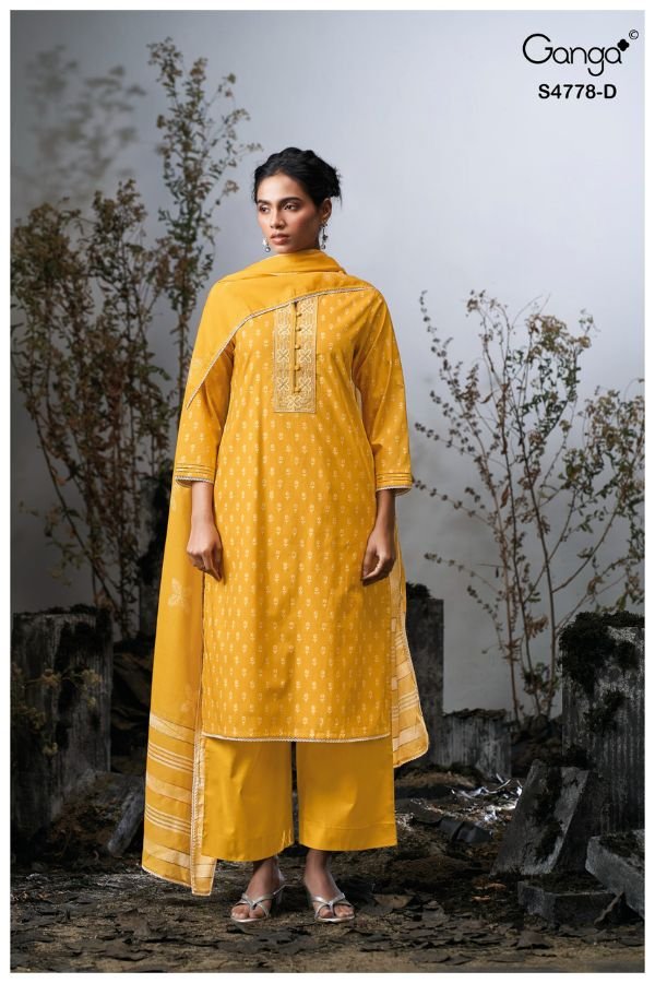 Ganga Fashion Niyana S4778 Premium Cotton Suit S4778-D