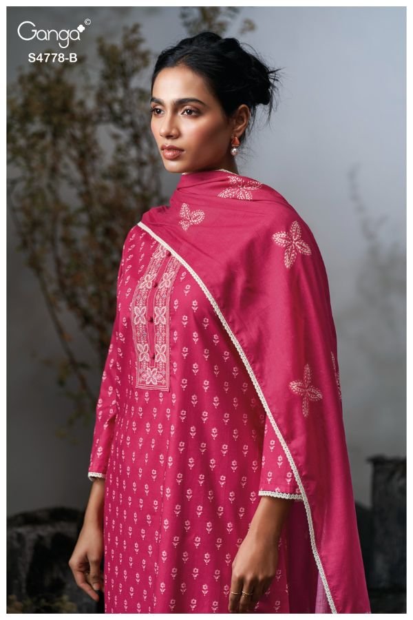 Ganga Fashion Niyana S4778 Premium Cotton Suit S4778-B