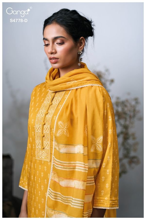 Ganga Fashion Niyana S4778 Premium Cotton Suit S4778-D