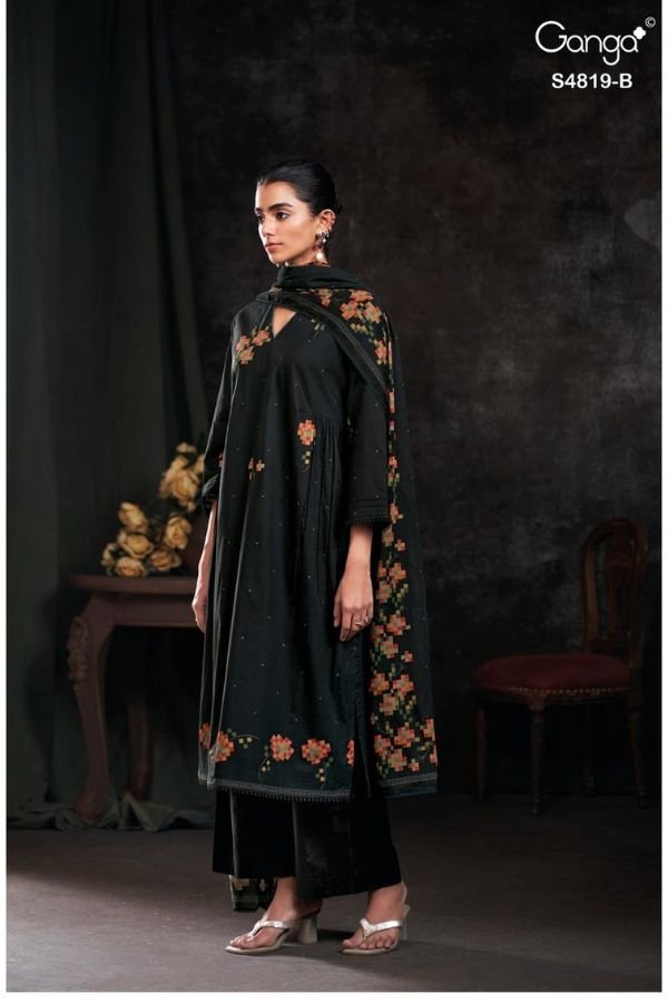 Ganga Fashion Tirzah S4819 Premium Cotton Suit S4819-B