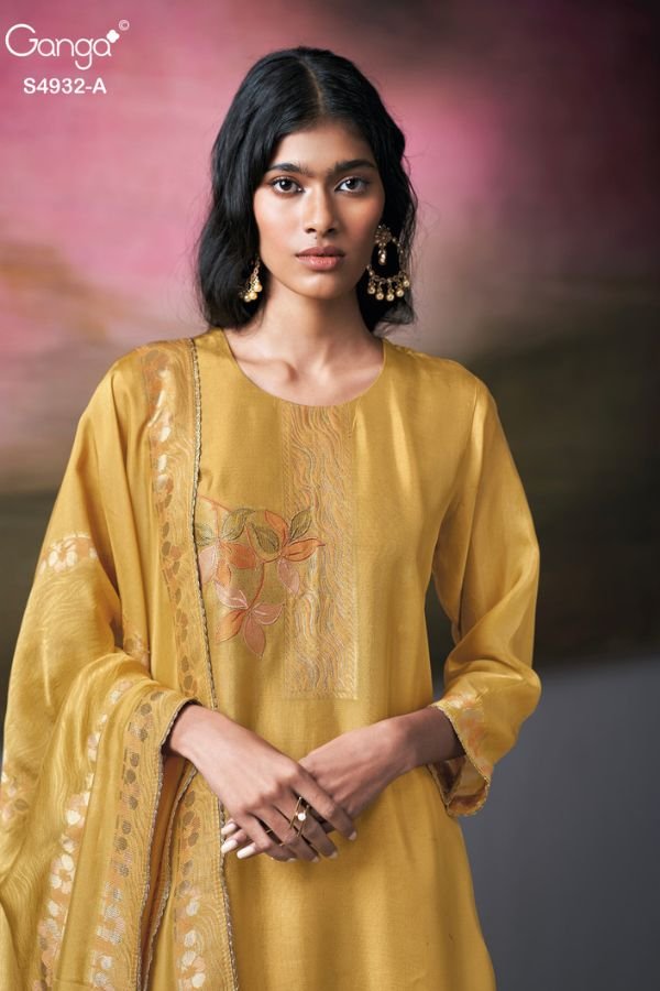 Ganga Fashion Toshika S4932 Silk Salwar Suit S4932-A
