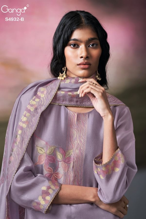 Ganga Fashion Toshika S4932 Silk Salwar Suit S4932-B