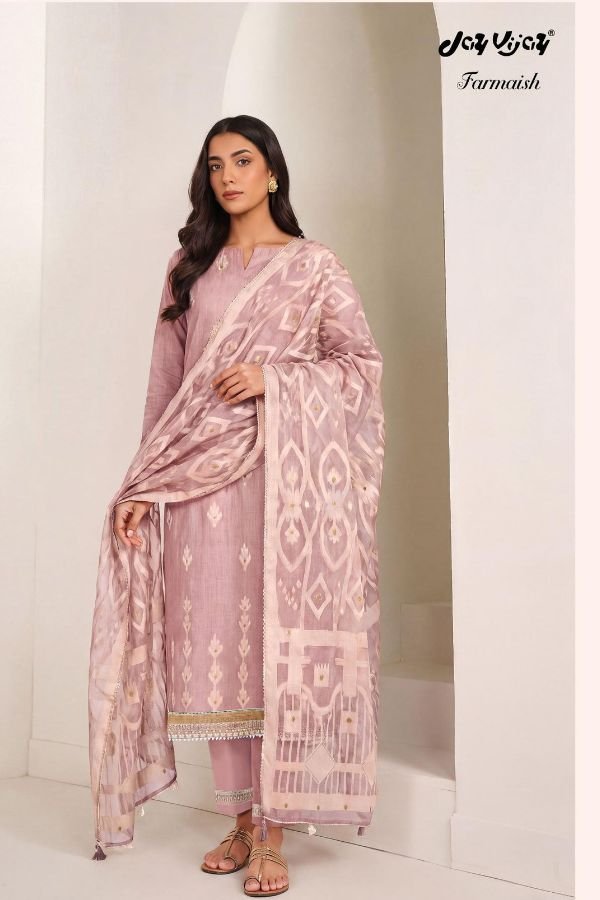 Jay Vijay Prints Farmaish Pure Mal Chanderi Suit 3305-A