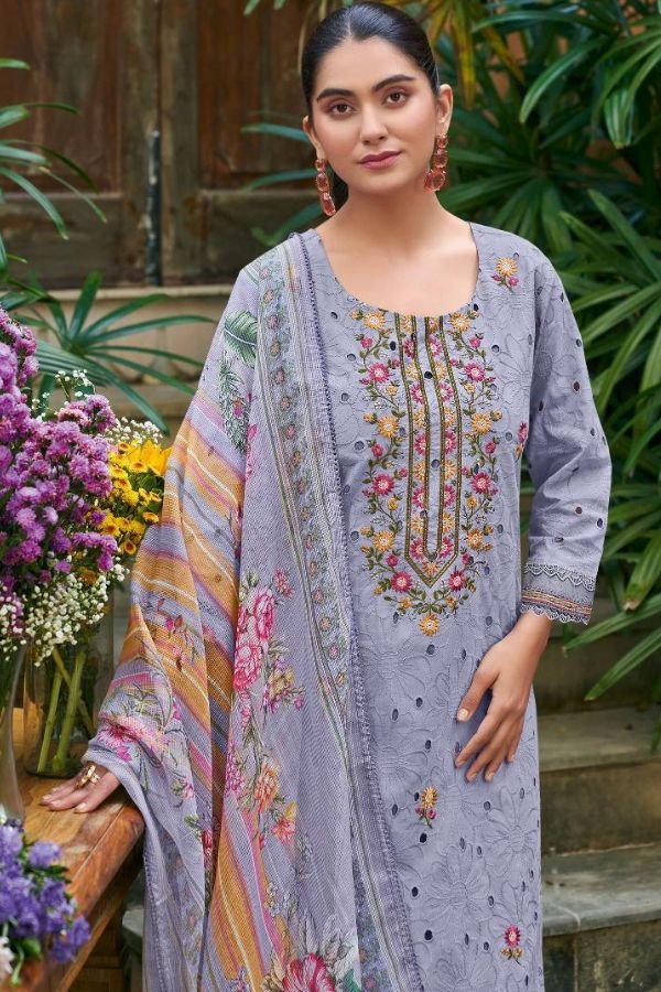 Jay Vijay Prints Rang Baari Premium Cotton Ladies Suit 11192