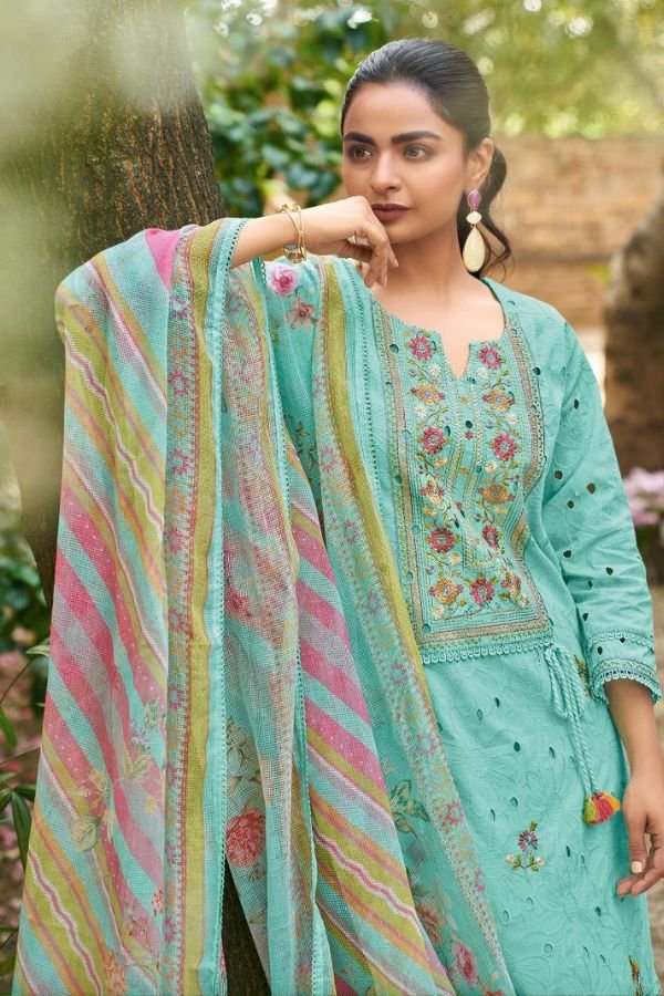Jay Vijay Prints Rang Baari Premium Cotton Ladies Suit 11194