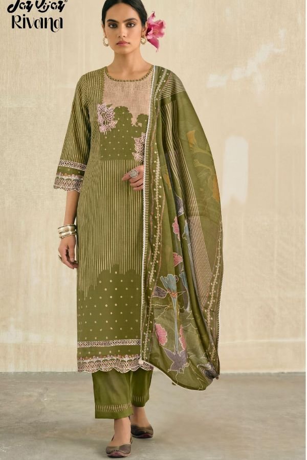 Jay Vijay Prints Rivana Premium Kota Ladies Suit 3301-A