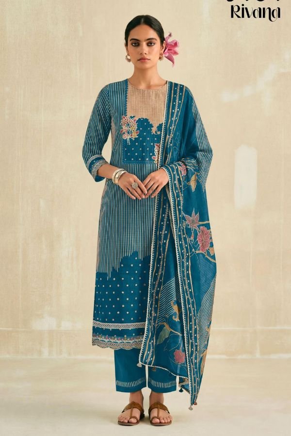 Jay Vijay Prints Rivana Premium Kota Ladies Suit 3301-C