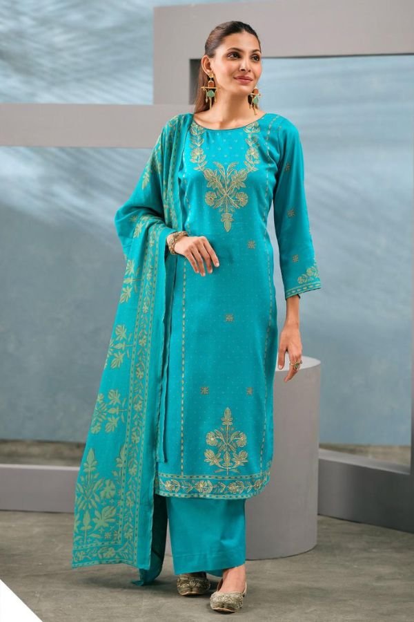 Kesar Karachi Kareena Vol 618 Jam Satin Printed Suit 70001