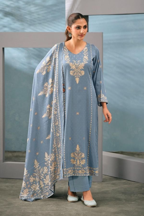 Kesar Karachi Kareena Vol 618 Jam Satin Printed Suit 70002