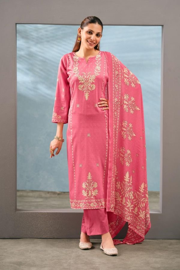 Kesar Karachi Kareena Vol 618 Jam Satin Printed Suit 70006