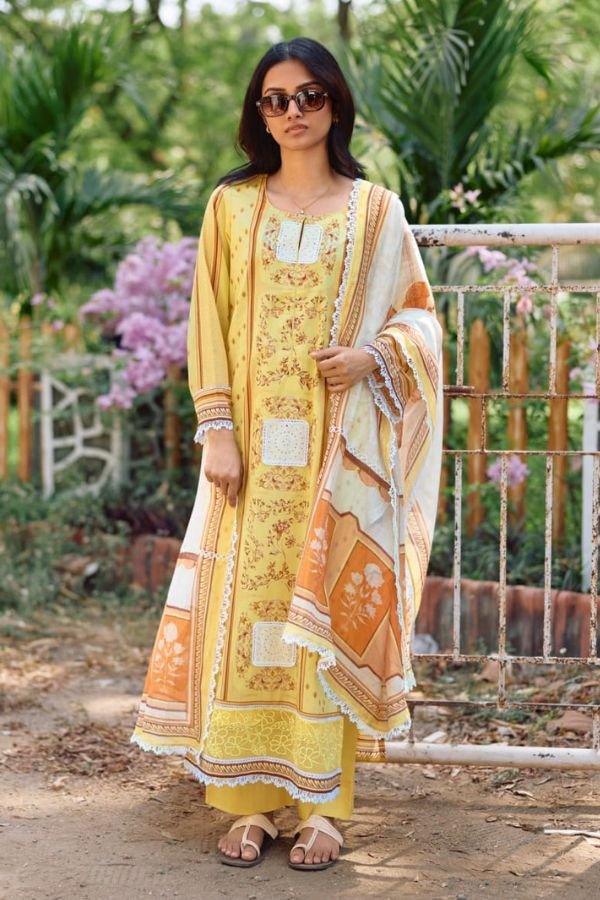 Kimora Fashion Bahaar Pure Cotton Lawn Salwar Suit 2375
