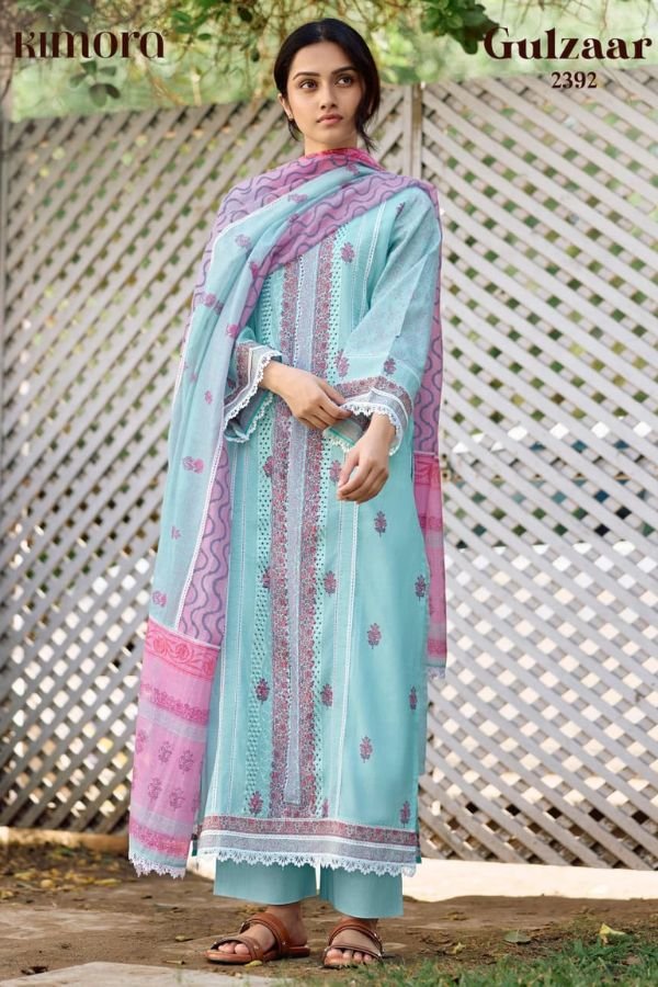 Kimora Fashion Gulzaar Pure Cotton Lawn Salwar Suit 2392