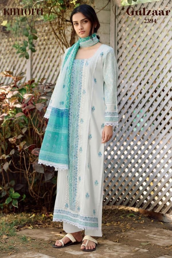 Kimora Fashion Gulzaar Pure Cotton Lawn Salwar Suit 2394