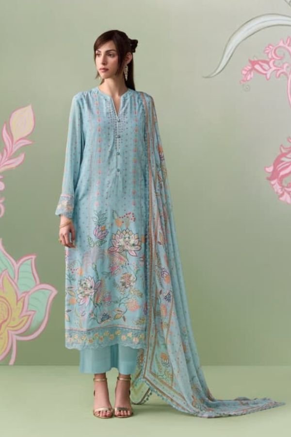 Kimora Fashion Heer Rosaline Pure Muslin Salwar Suit H-0112