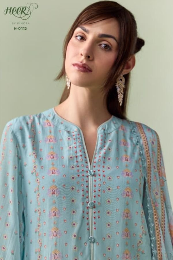 Kimora Fashion Heer Rosaline Pure Muslin Salwar Suit H-0112