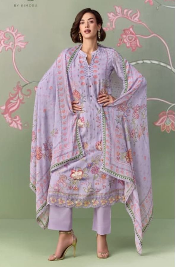 Kimora Fashion Heer Rosaline Pure Muslin Salwar Suit H-0114