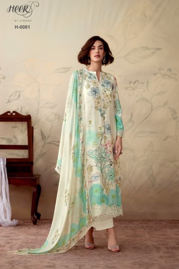 Kimora Fashion Heer Whisper Pure Muslin Salwar Suit H-0081