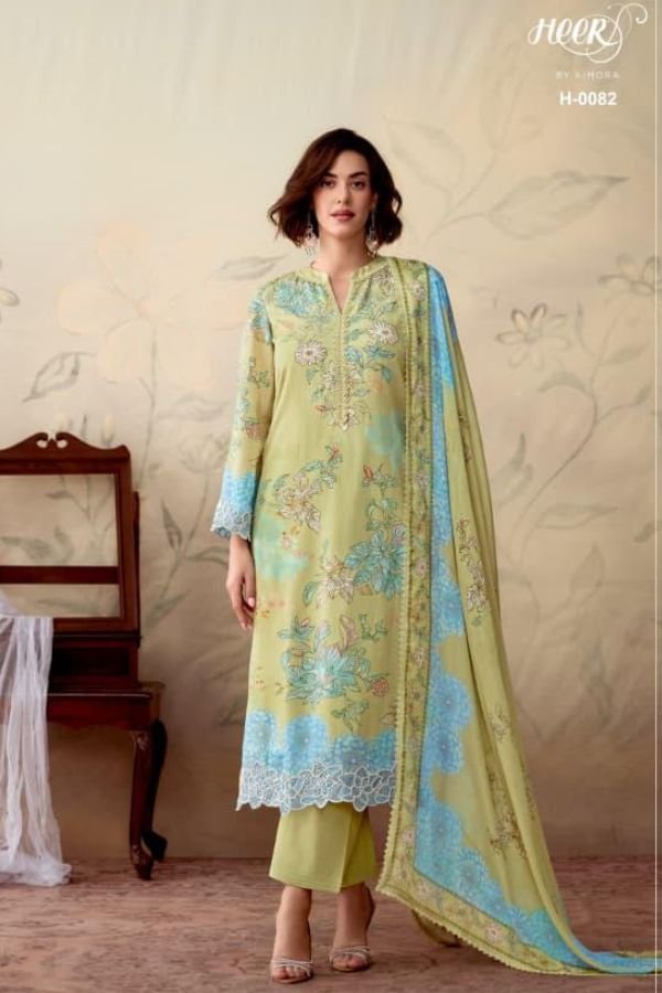 Kimora Fashion Heer Whisper Pure Muslin Salwar Suit H-0082