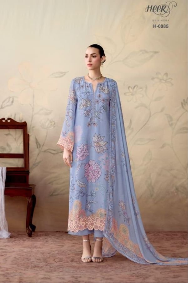 Kimora Fashion Heer Whisper Pure Muslin Salwar Suit H-0085