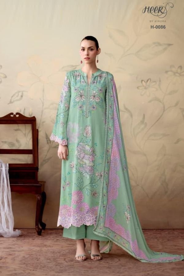 Kimora Fashion Heer Whisper Pure Muslin Salwar Suit H-0086