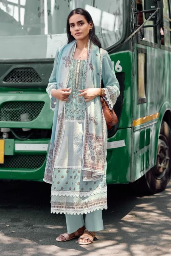 Kimora Fashion Lamhe Pure Cotton Lawn Salwar Suit 2379