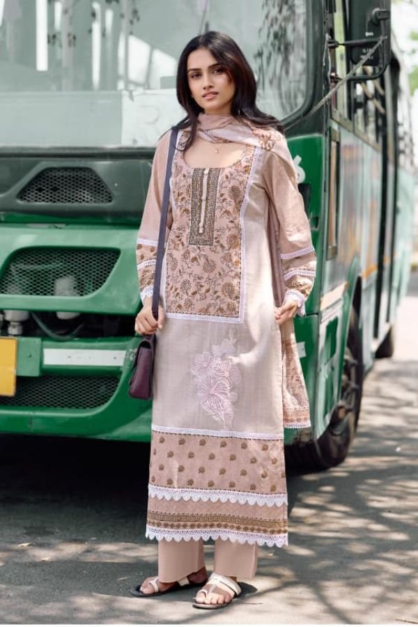 Kimora Fashion Lamhe Pure Cotton Lawn Salwar Suit 2381
