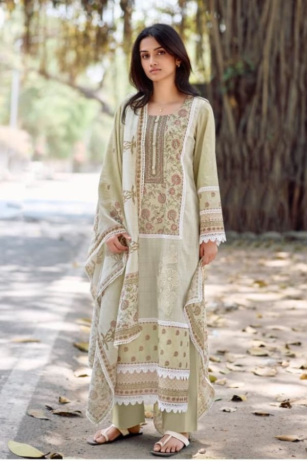 Kimora Fashion Lamhe Pure Cotton Lawn Salwar Suit 2382