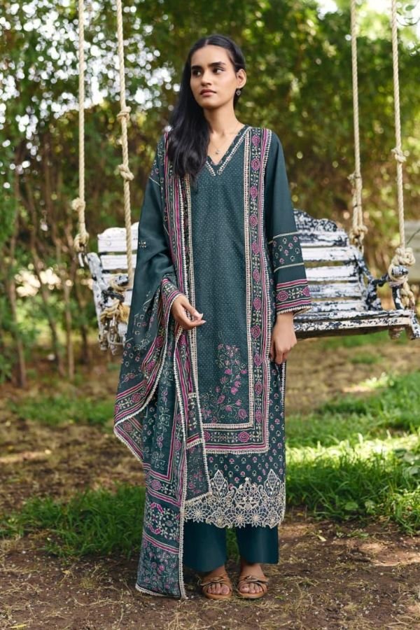 Kimora Fashion Manzil Pure Cotton Lawn Suit 2384
