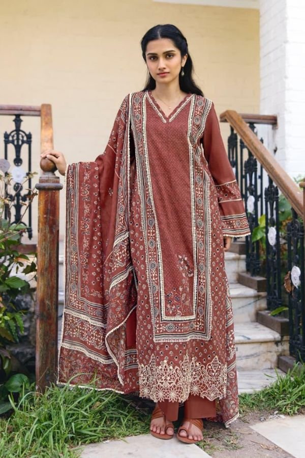Kimora Fashion Manzil Pure Cotton Lawn Suit 2386