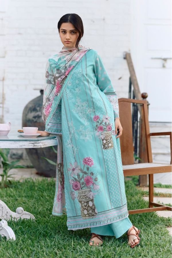 Kimora Fashion Seher Pure Cotton Lawn Salwar Suit 2388