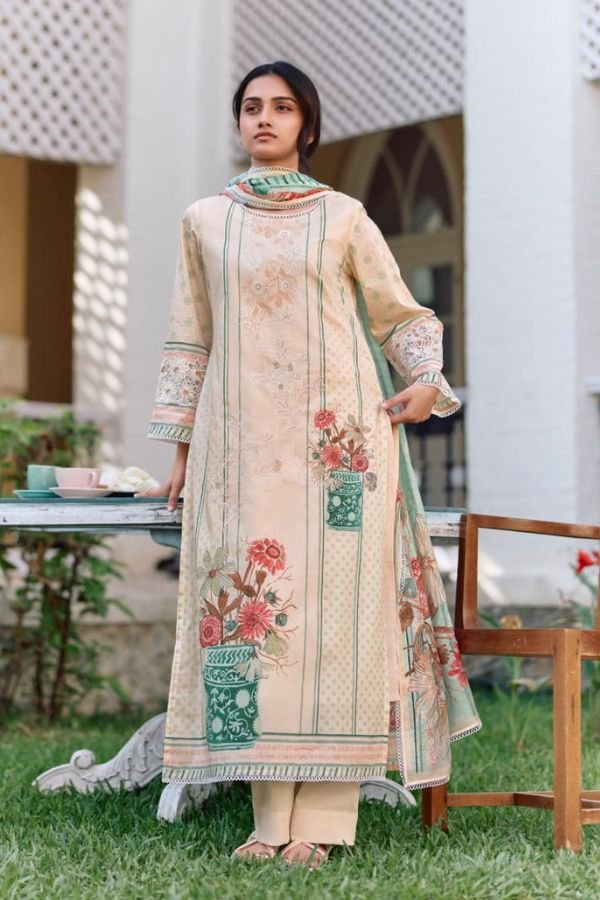 Kimora Fashion Seher Pure Cotton Lawn Salwar Suit 2390