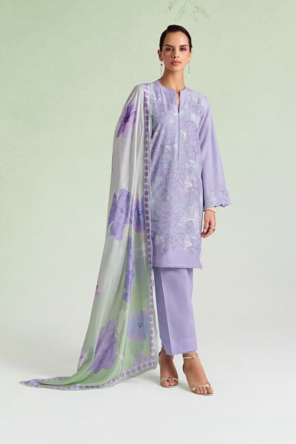 Kimora Fashion Sohni Dove Pure Cotton Lawn Suit 854