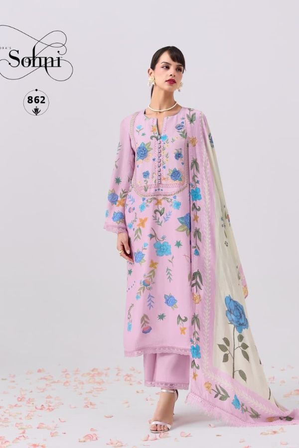 Kimora Fashion Sohni Valley Pure Cotton Lawn Ladies Suit 862
