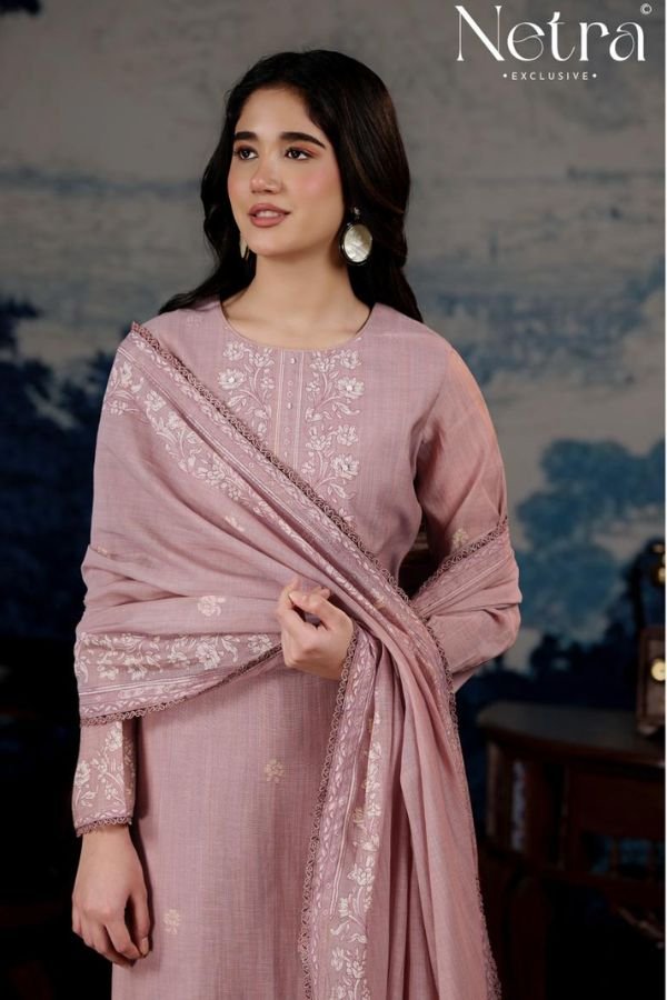 Netra Exclusive Darpika Pure Mul Chanderi Suit NE-C 2187 A