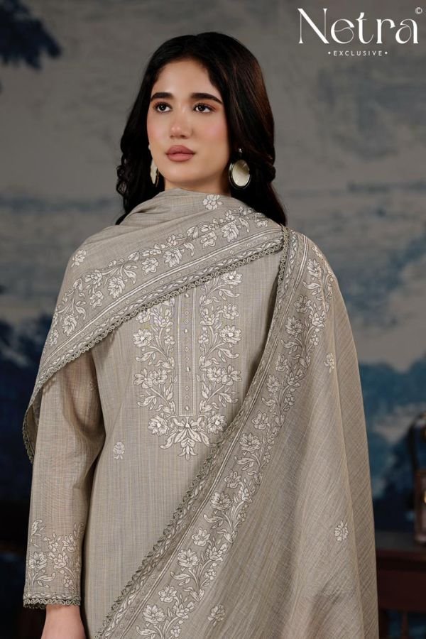 Netra Exclusive Darpika Pure Mul Chanderi Suit NE-C 2187 B