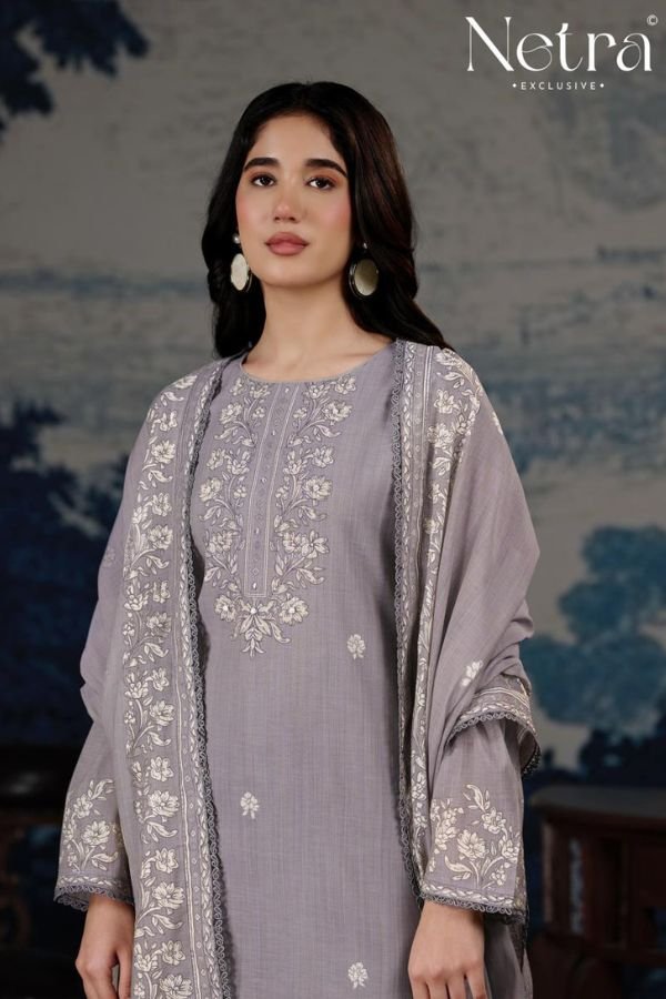 Netra Exclusive Darpika Pure Mul Chanderi Suit NE-C 2187 E