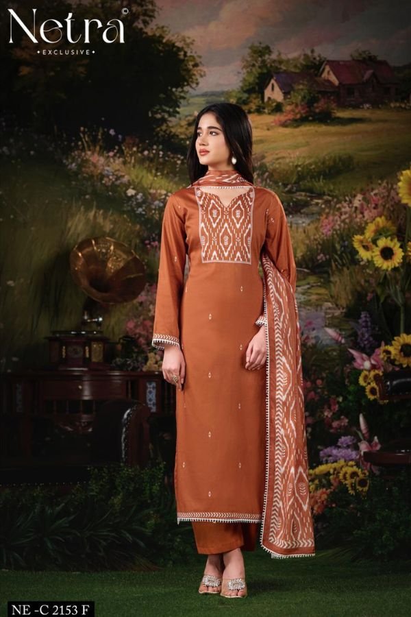 Netra Exclusive Gucci 04 Cotton Satin Suit NE-C 2153 F