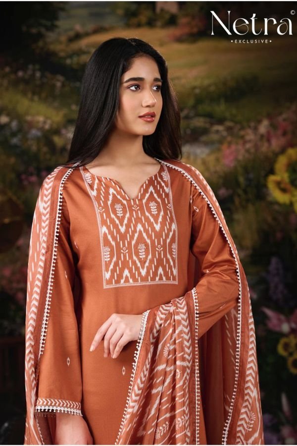 Netra Exclusive Gucci 04 Cotton Satin Suit NE-C 2153 F