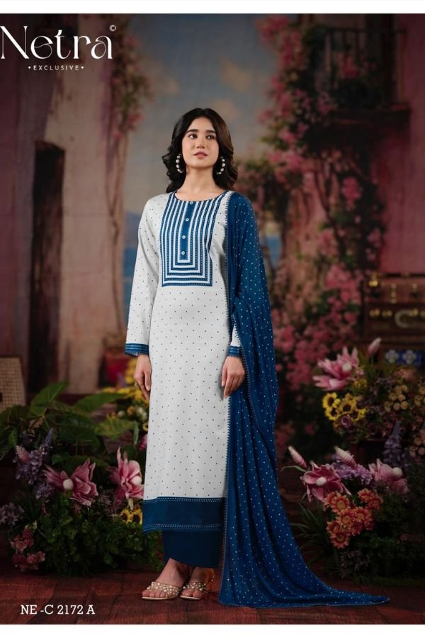 Netra Exclusive Hirya Pure Cotton Suit NE-C 2172 A