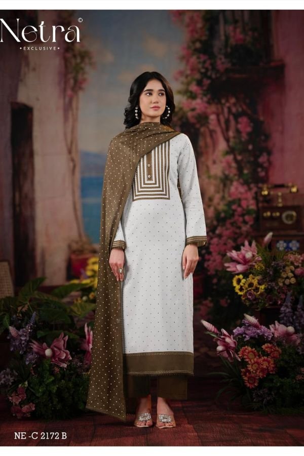 Netra Exclusive Hirya Pure Cotton Suit NE-C 2172 B