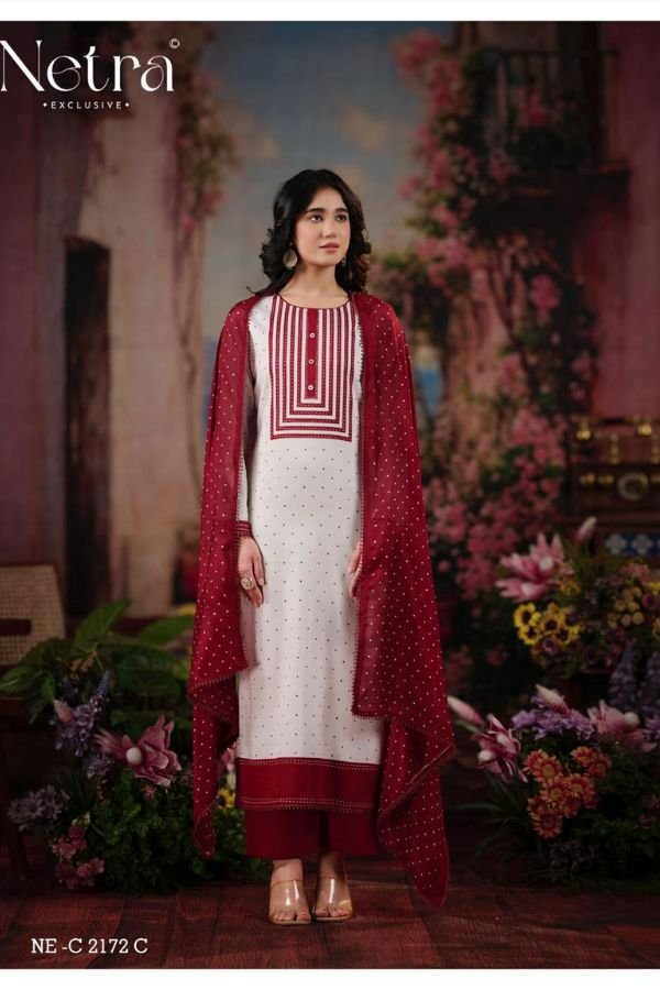 Netra Exclusive Hirya Pure Cotton Suit NE-C 2172 C