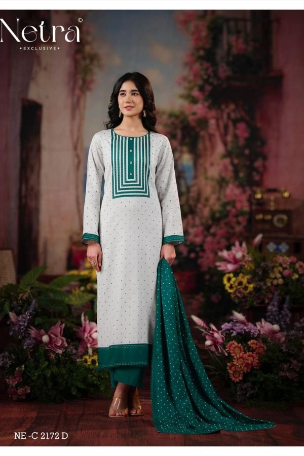 Netra Exclusive Hirya Pure Cotton Suit NE-C 2172 D