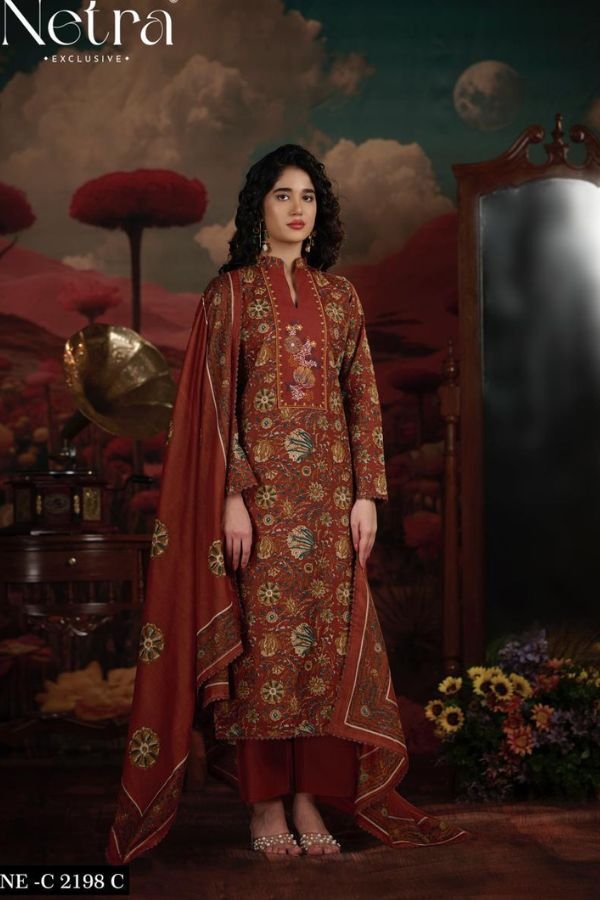 Netra Exclusive Jena Pure Cotton Suit NE-C 2198 C