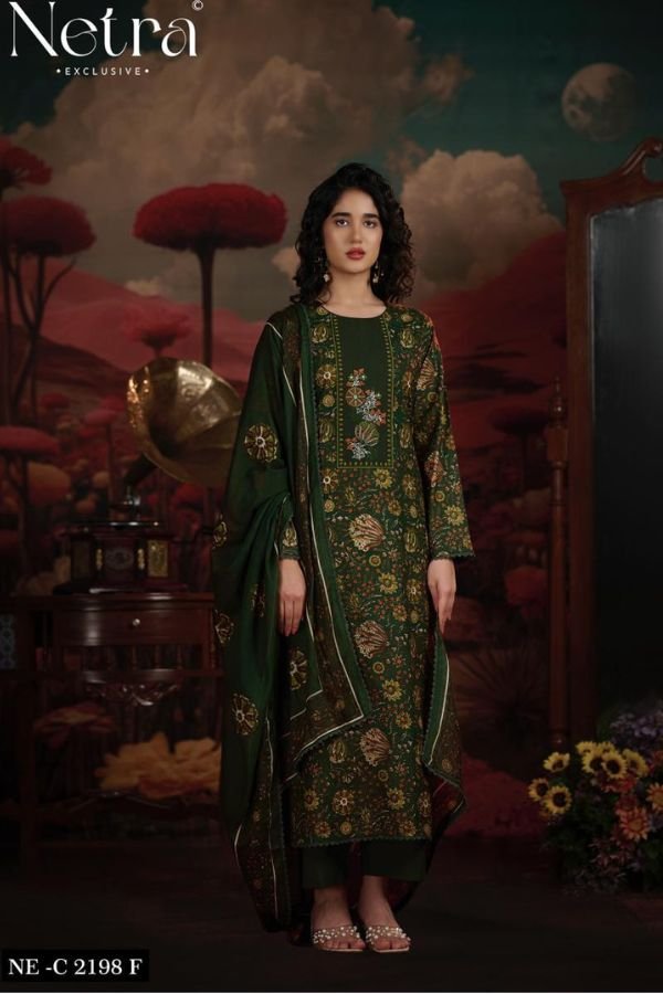 Netra Exclusive Jena Pure Cotton Suit NE-C 2198 F