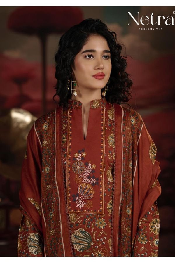 Netra Exclusive Jena Pure Cotton Suit NE-C 2198 C