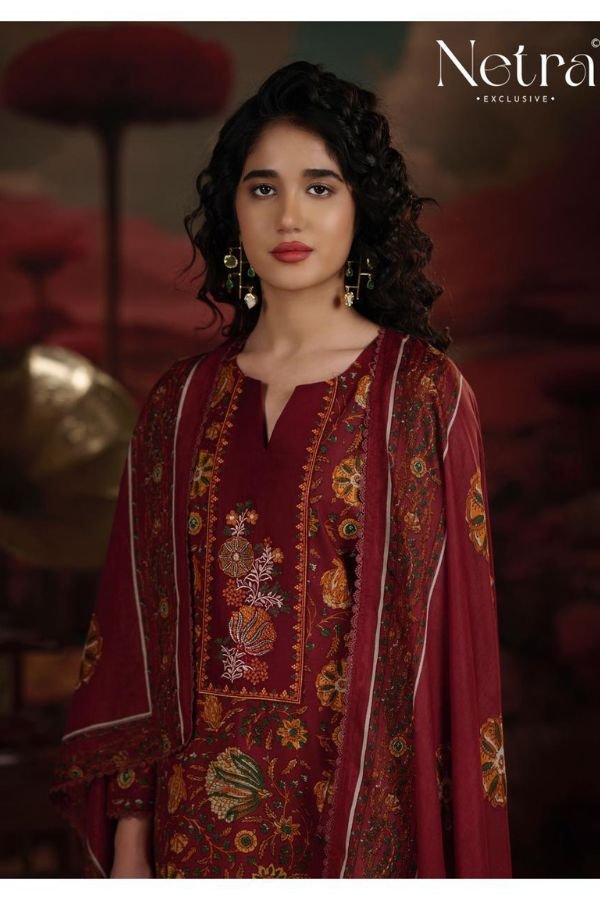 Netra Exclusive Jena Pure Cotton Suit NE-C 2198 E